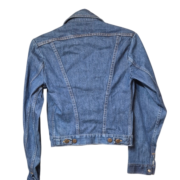Vintage Wrangler Blue Denim Jacket 100% Cotton - Picture 2 of 10